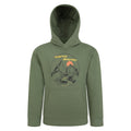 Khaki Green - Front - Mountain Warehouse Childrens-Kids Mountain Adventures Organic Hoodie
