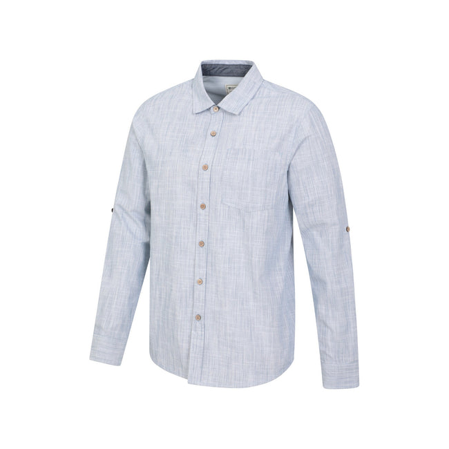Denim - Lifestyle - Mountain Warehouse Mens Coconut Textured Long-Sleeved Shirt