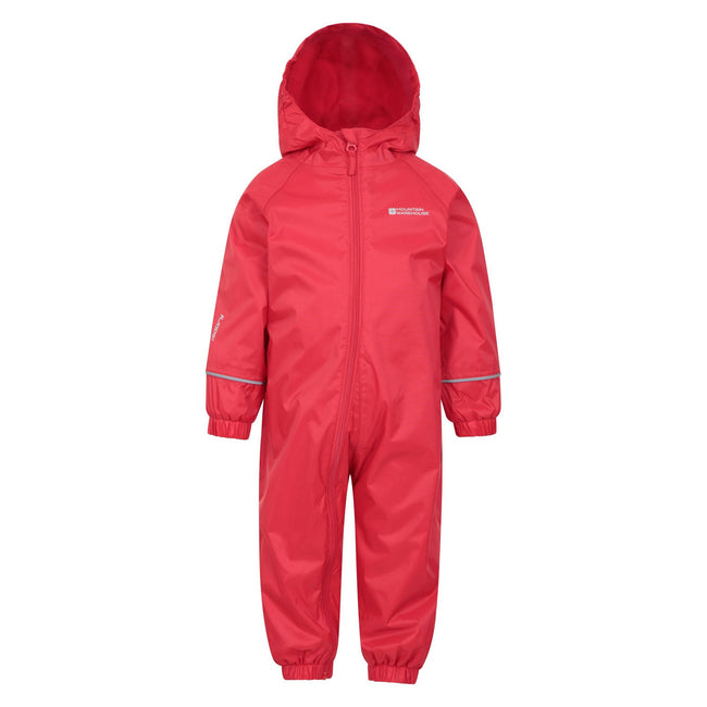 Red - Front - Mountain Warehouse Childrens-Kids Spright Waterproof Rain Suit