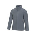 Medium Grey - Side - Mountain Warehouse Childrens-Kids Camber II Full Zip Fleece Jacket