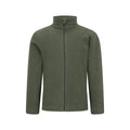 Khaki Green - Front - Mountain Warehouse Childrens-Kids Camber II Full Zip Fleece Jacket