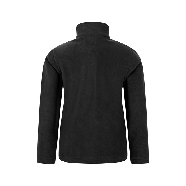 Black - Back - Mountain Warehouse Childrens-Kids Camber II Full Zip Fleece Jacket