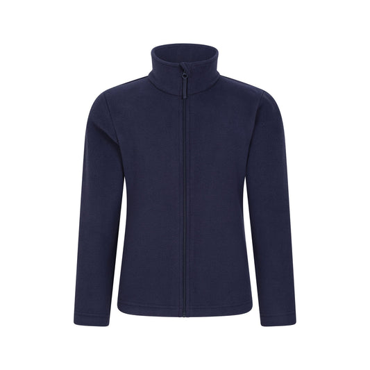 Dark Blue - Front - Mountain Warehouse Childrens-Kids Camber II Full Zip Fleece Jacket