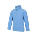 Bright Blue - Side - Mountain Warehouse Childrens-Kids Camber II Half Zip Fleece Jacket