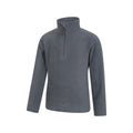 Grey - Back - Mountain Warehouse Childrens-Kids Camber II Half Zip Fleece Jacket