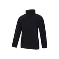 Jet Black - Side - Mountain Warehouse Childrens-Kids Camber II Half Zip Fleece Jacket