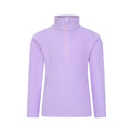 Lilac - Front - Mountain Warehouse Childrens-Kids Camber II Half Zip Fleece Jacket