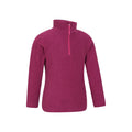 Berry - Lifestyle - Mountain Warehouse Childrens-Kids Camber II Half Zip Fleece Jacket