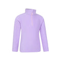 Lilac - Lifestyle - Mountain Warehouse Childrens-Kids Camber II Half Zip Fleece Jacket