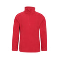 Red - Front - Mountain Warehouse Childrens-Kids Camber II Half Zip Fleece Jacket