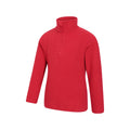 Red - Side - Mountain Warehouse Childrens-Kids Camber II Half Zip Fleece Jacket