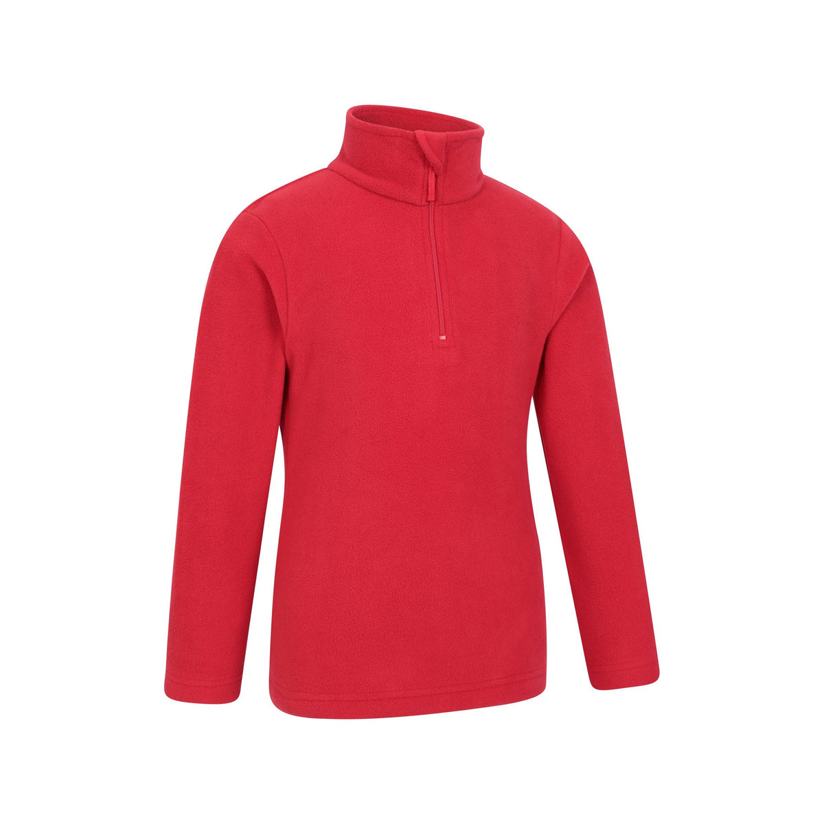 Red - Lifestyle - Mountain Warehouse Childrens-Kids Camber II Half Zip Fleece Jacket