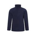 Blue - Front - Mountain Warehouse Childrens-Kids Camber II Half Zip Fleece Jacket