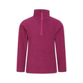 Berry - Front - Mountain Warehouse Childrens-Kids Camber II Half Zip Fleece Jacket