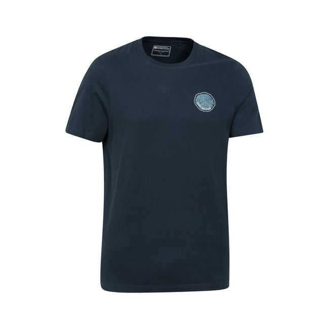 Dark Blue - Lifestyle - Mountain Warehouse Mens Fort William Tree Ring Organic T-Shirt