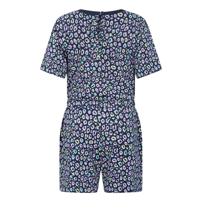 Mixed - Back - Mountain Warehouse Girls Poppy Animal Print Organic Playsuit