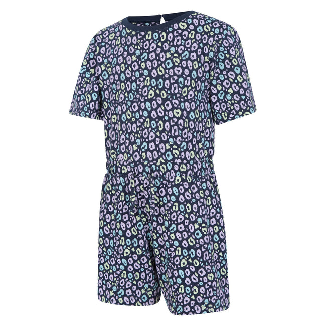 Mixed - Side - Mountain Warehouse Girls Poppy Animal Print Organic Playsuit