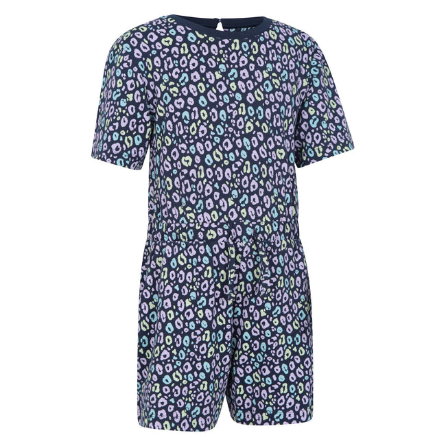 Mixed - Lifestyle - Mountain Warehouse Girls Poppy Animal Print Organic Playsuit