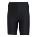 Black - Side - Mountain Warehouse Womens-Ladies Active Long Length Swim Shorts
