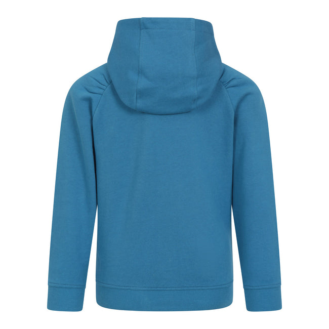 Blue - Back - Mountain Warehouse Childrens-Kids Jungle Organic Hoodie