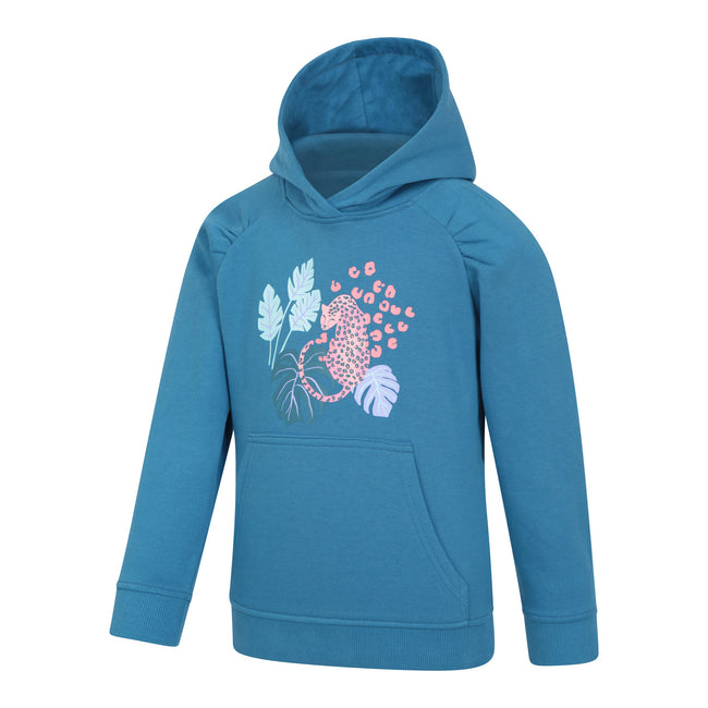 Blue - Lifestyle - Mountain Warehouse Childrens-Kids Jungle Organic Hoodie