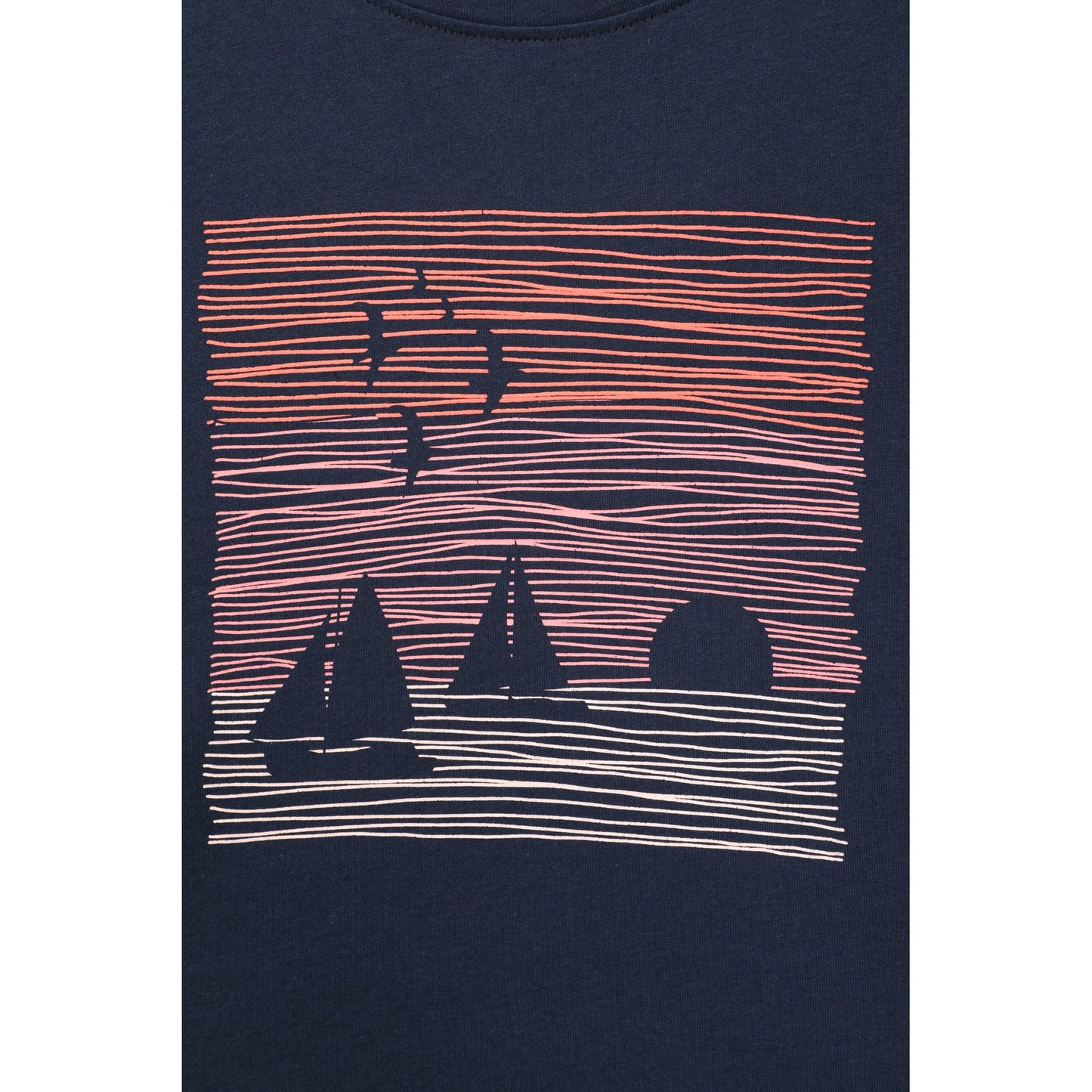 Indigo - Pack Shot - Mountain Warehouse Womens-Ladies Sailing Scene T-Shirt