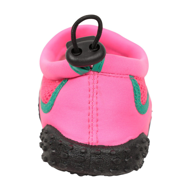 Bright Pink - Back - Mountain Warehouse Childrens-Kids Bermuda Adjustable Water Shoes