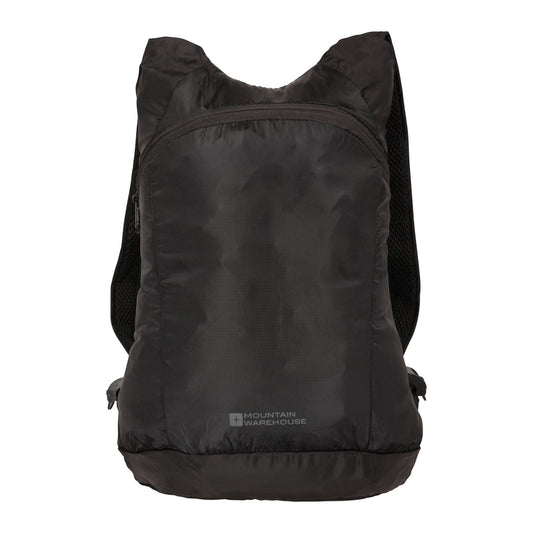 Black - Front - Mountain Warehouse Packaway Backpack