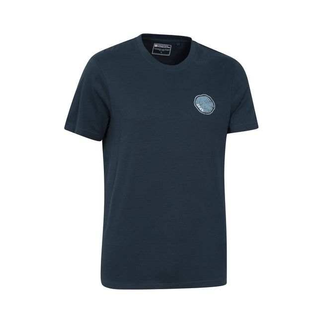 Dark Blue - Lifestyle - Mountain Warehouse Mens Oban Tree Ring Organic T-Shirt