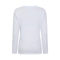 White - Back - Mountain Warehouse Womens-Ladies Agra Slub Long-Sleeved Top
