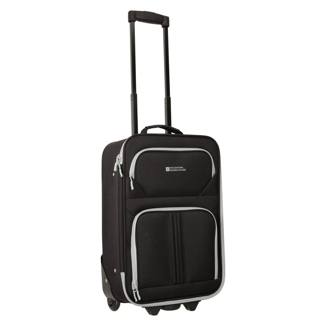Black - Lifestyle - Mountain Warehouse Essentials 2 Wheeled Suitcase