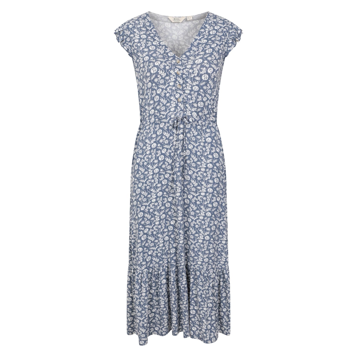 Grey - Front - Mountain Warehouse Womens-Ladies Cyprus Ruffled Tiered Dress