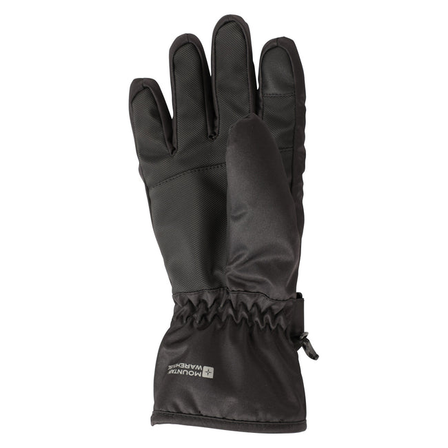 Jet Black - Back - Mountain Warehouse Womens-Ladies Glide Waterproof Ski Gloves