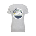 Grey - Back - Mountain Warehouse Womens-Ladies Lake District Tree Ring Organic T-Shirt