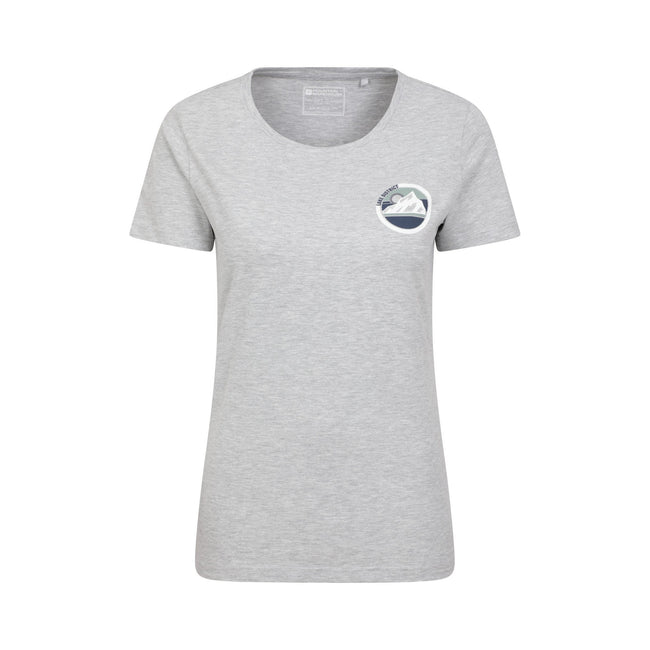 Grey - Front - Mountain Warehouse Womens-Ladies Lake District Tree Ring Organic T-Shirt