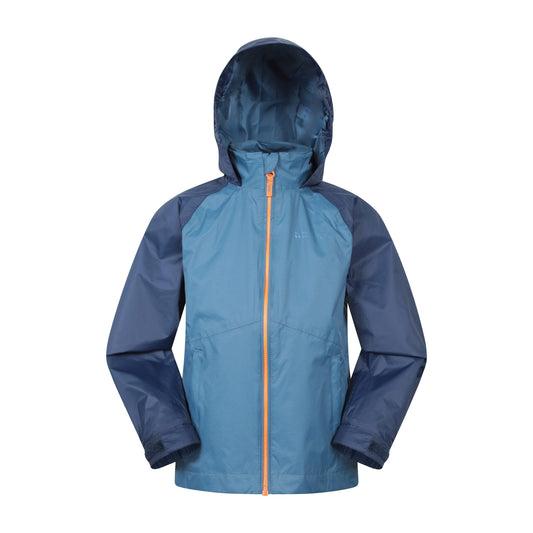 Blue - Front - Mountain Warehouse Childrens-Kids Torrent II Waterproof Jacket