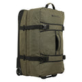 Khaki Green - Side - Mountain Warehouse Wander 100L 2 Wheeled Suitcase