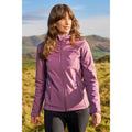 Dusky Purple - Front - Mountain Warehouse Womens-Ladies Exodus Water Resistant Soft Shell Jacket