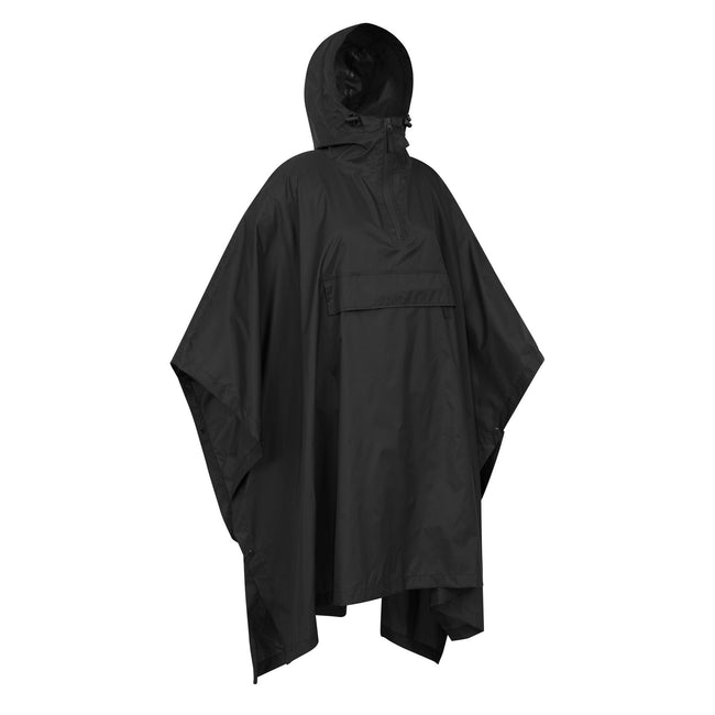 Black - Side - Mountain Warehouse Womens-Ladies Pakka Waterproof Poncho