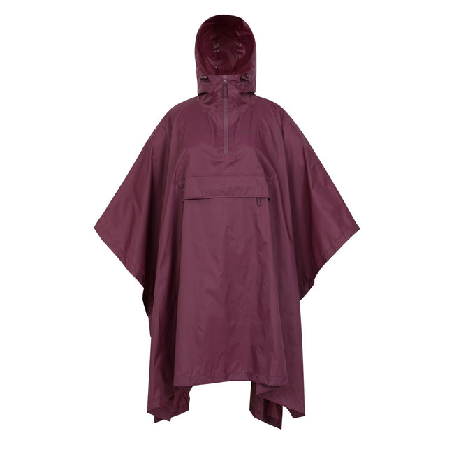 Dark Purple - Front - Mountain Warehouse Womens-Ladies Pakka Waterproof Poncho