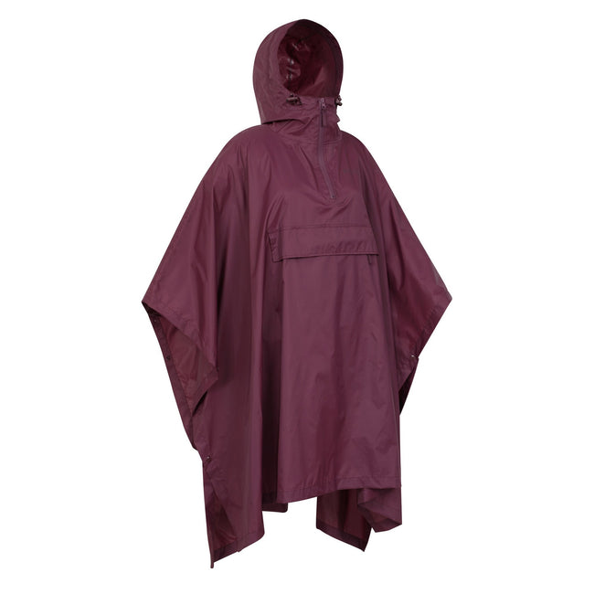 Dark Purple - Side - Mountain Warehouse Womens-Ladies Pakka Waterproof Poncho
