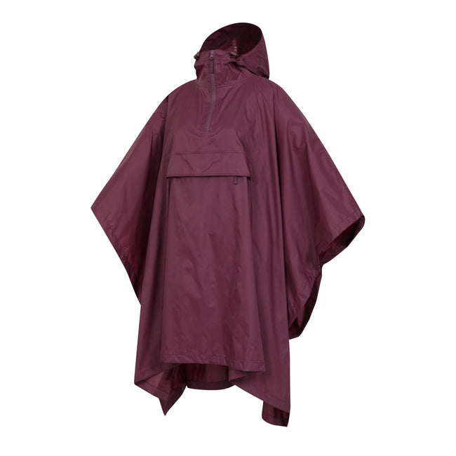 Dark Purple - Lifestyle - Mountain Warehouse Womens-Ladies Pakka Waterproof Poncho