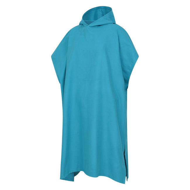 Teal - Side - Mountain Warehouse Womens-Ladies Lagoon Microfibre Poncho