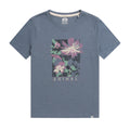 Blue - Front - Animal Womens-Ladies Canopy Carina Flowers Organic T-Shirt