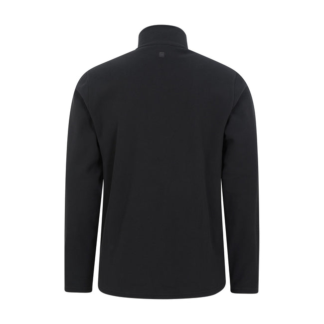Black - Back - Mountain Warehouse Mens Camber Fleece Jacket