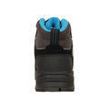 Blue - Back - Mountain Warehouse Childrens-Kids Edinburgh Suede IsoGrip Waterproof Hiking Boots