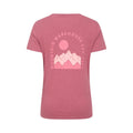 Pink - Back - Mountain Warehouse Womens-Ladies Mountain Scene Organic T-Shirt