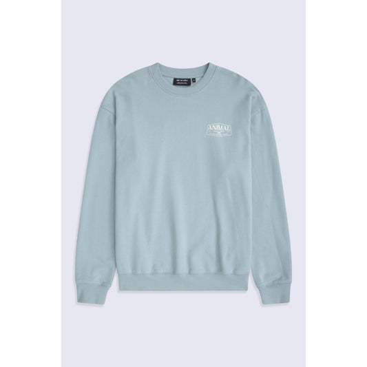 Bright Blue - Front - Animal Mens Jonah Organic Sweatshirt