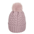 Lilac - Back - Mountain Warehouse Womens-Ladies Lisbon Pom Pom Borg Lined Beanie