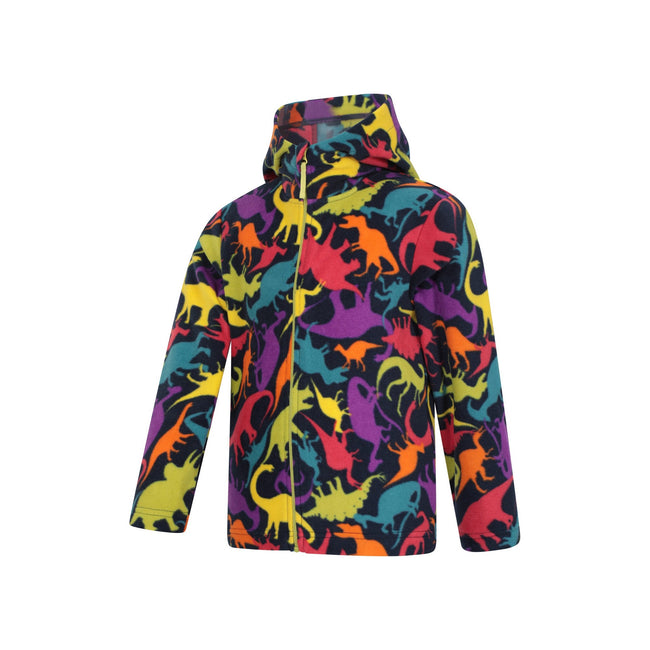 Dark Blue - Lifestyle - Mountain Warehouse Childrens-Kids Pursuit II Dinosaurs Hoodie
